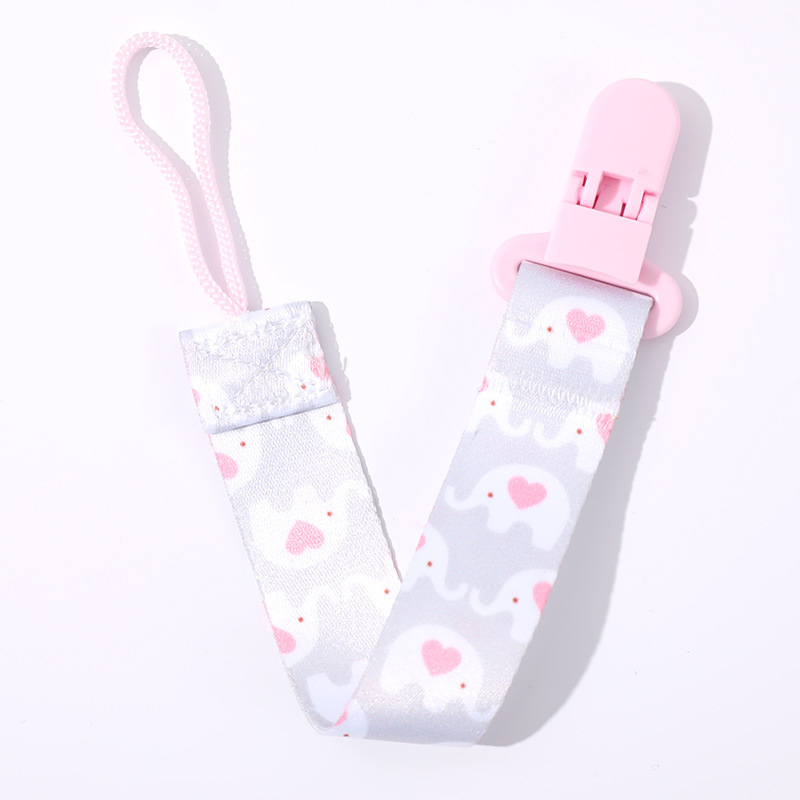 Picture of Factory in stock direct double-sided floral pacifier chain baby toy teether anti-drop chain lanyard baby anti-drop strap