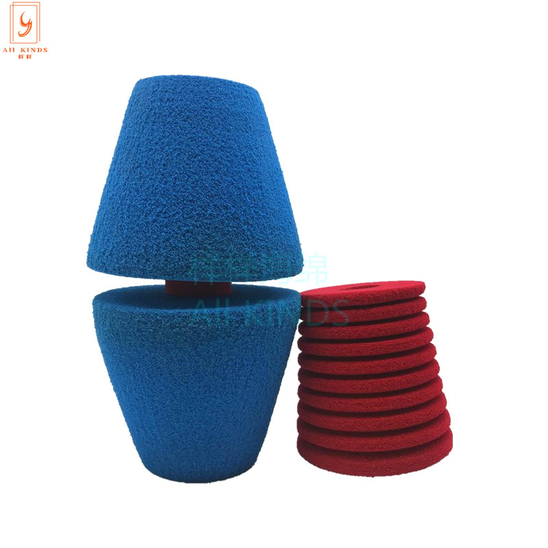 Toilet anti-backflow NBR clogging head color rubber toilet sponge plug trapezoidal blue toilet cleaning plug