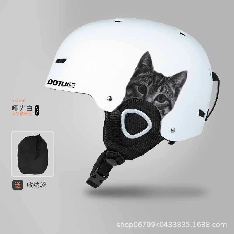 Picture of Cross-Border New Ski Helmets for Men and Women, Adult One-Piece Sports Warm Snow and Ice Helmets, Safety Helmets for Protection