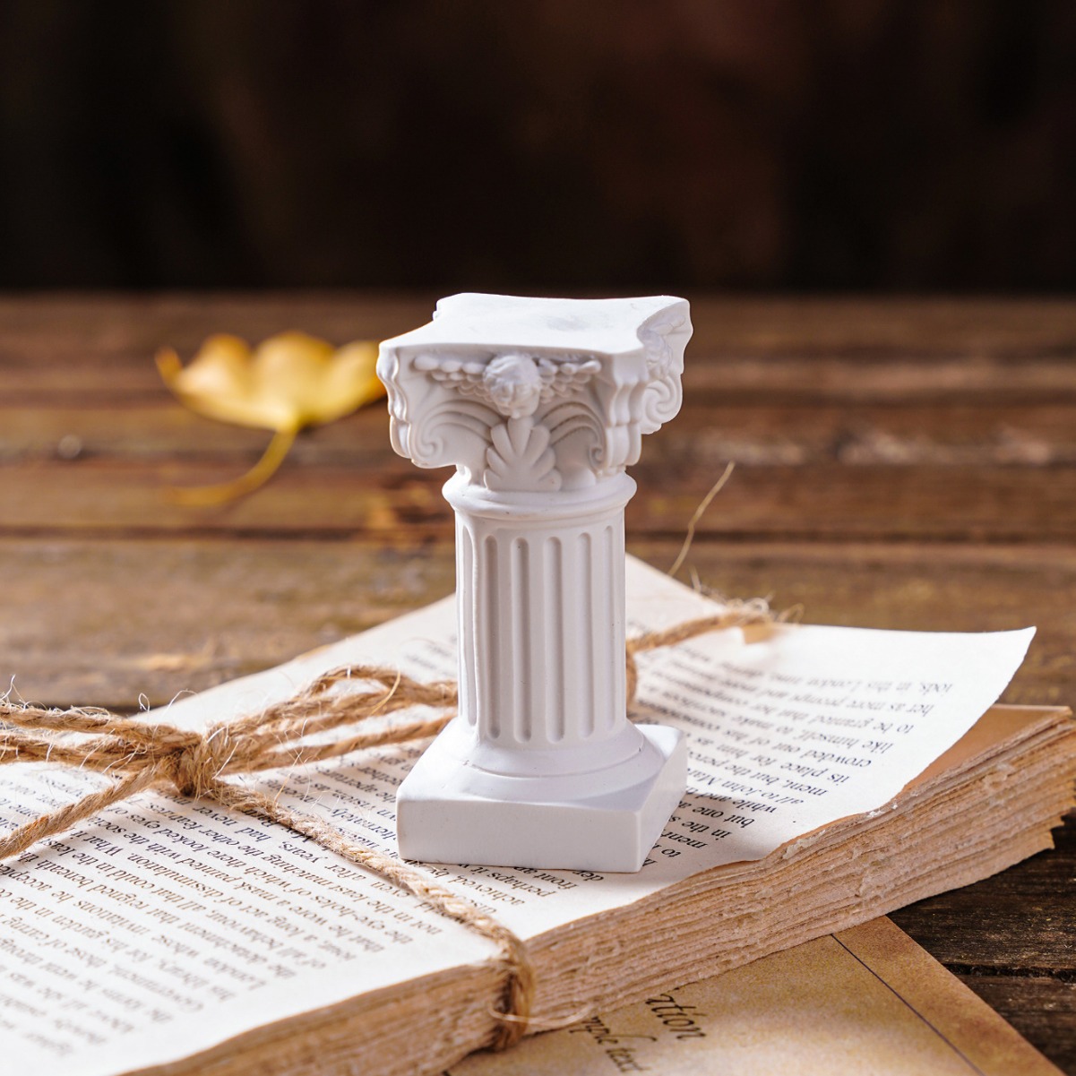 Picture of Nordic Roman Column Candlestick Little Angel Photo Props Background Home Living Room Desktop Decorations