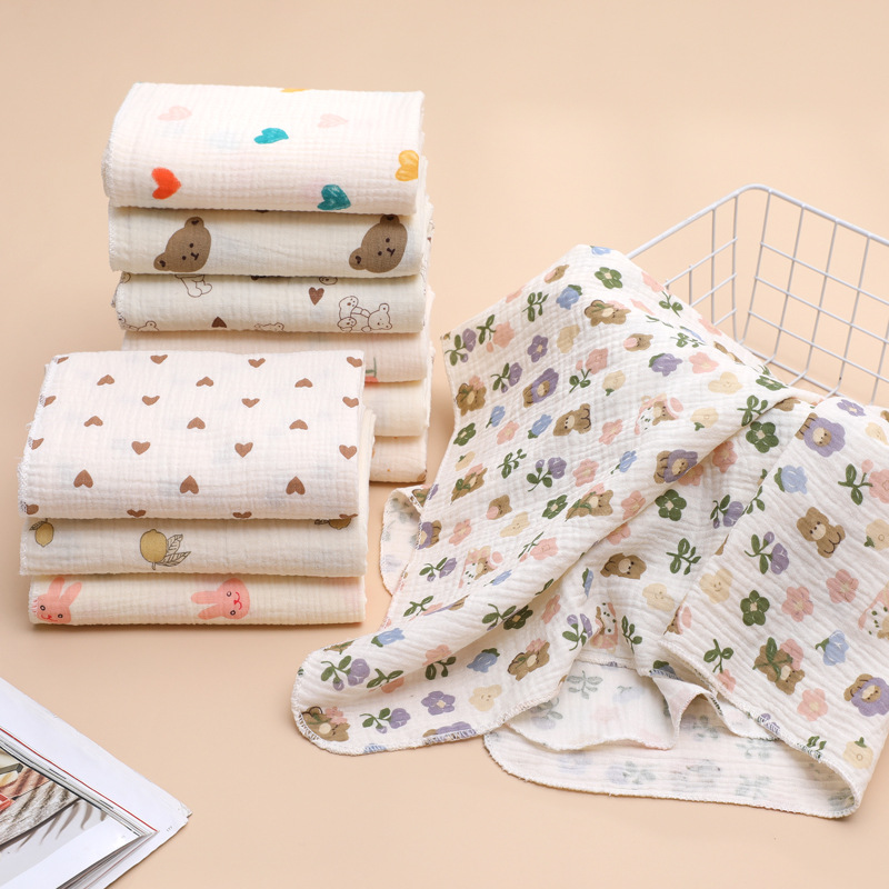 Picture of Baby Towel two-layer cotton gauze class A bath towel hospital newborn bag newborn bath towel wholesale