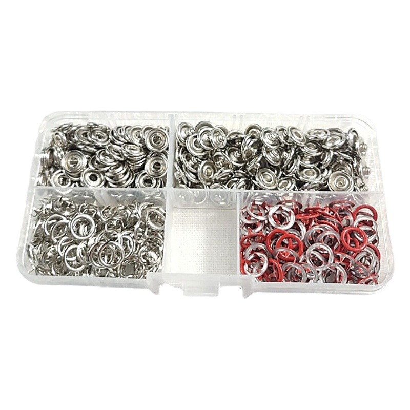 Spot Wholesale 9.5mm Metal Five-Prong Buckle Colorfulful Kidsren's Four-Button Button + Hand Pressure Pliers Tool Snap Button
