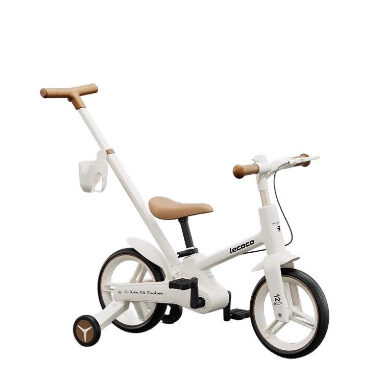 Picture of Lecoco Leka Children's Bicycle Balance Bike 2-in -1 2-3-6-year-old Girl and Boy Pedal Folding Bike