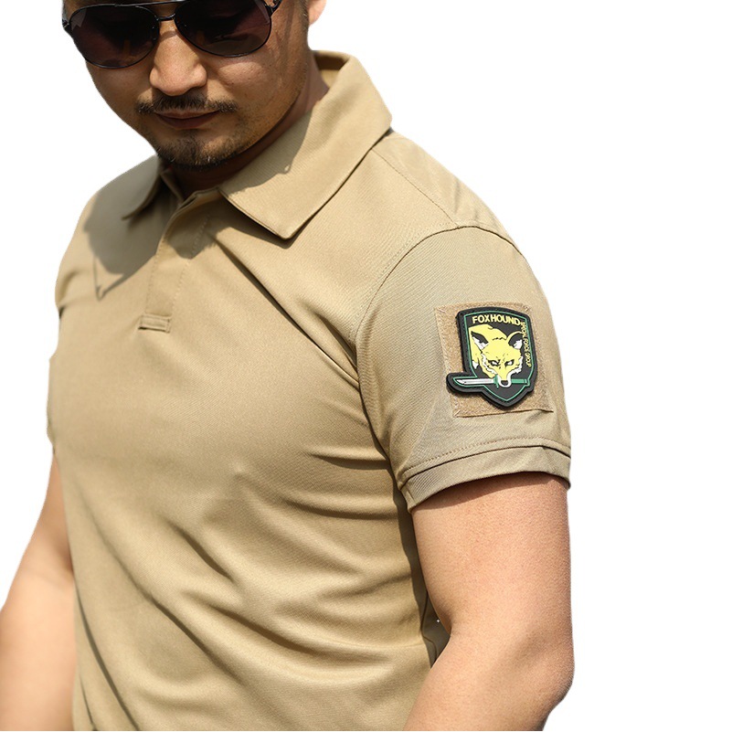 Lapel Quick-drying T-shirt Men's Sports Loose Summer Outdoor Clothing Special Forces T-shirt Tactical Short-sleeved Army Fan T-shirt