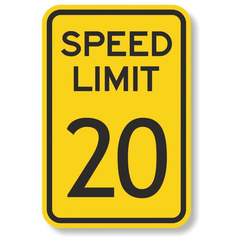 Picture of Retro No Speed Limit Sign Poster American Iron Painting Cross-Border Best-Selling Bar Cafe Wall Decoration