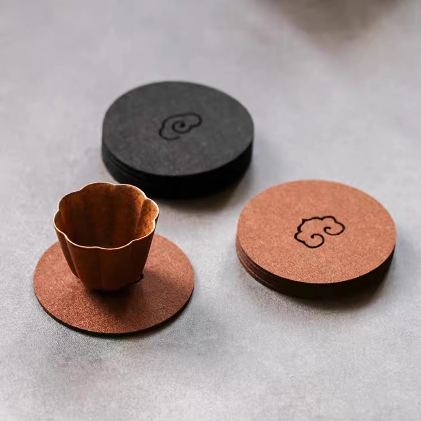 Tea Mat Heat Insulation Mat Felt Coaster Tea Mat Creative Absorbent Anti-Slip Mat Table Mat Kung Fu Tea Ceremony Accessories