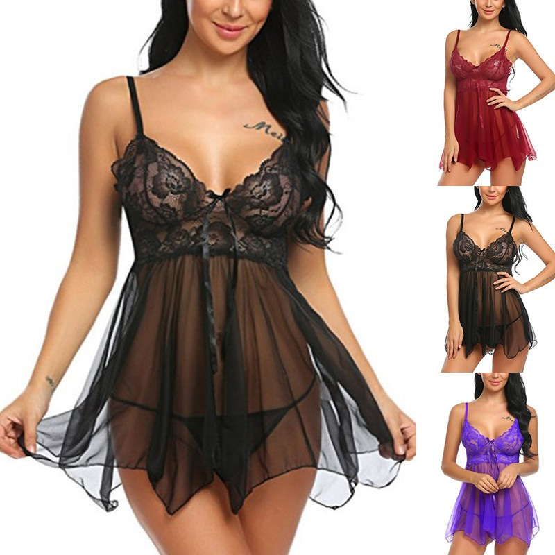 Picture of Foreign trade sexy underwear sexy underwear front split nightgown AliExpress Amazon a generation of 1163