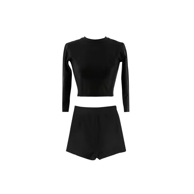 Picture of SOURCE Factory South Korea ins Dongdaemun swimsuit women's long sleeve split conservative high waist ins sports cross-border swimsuit