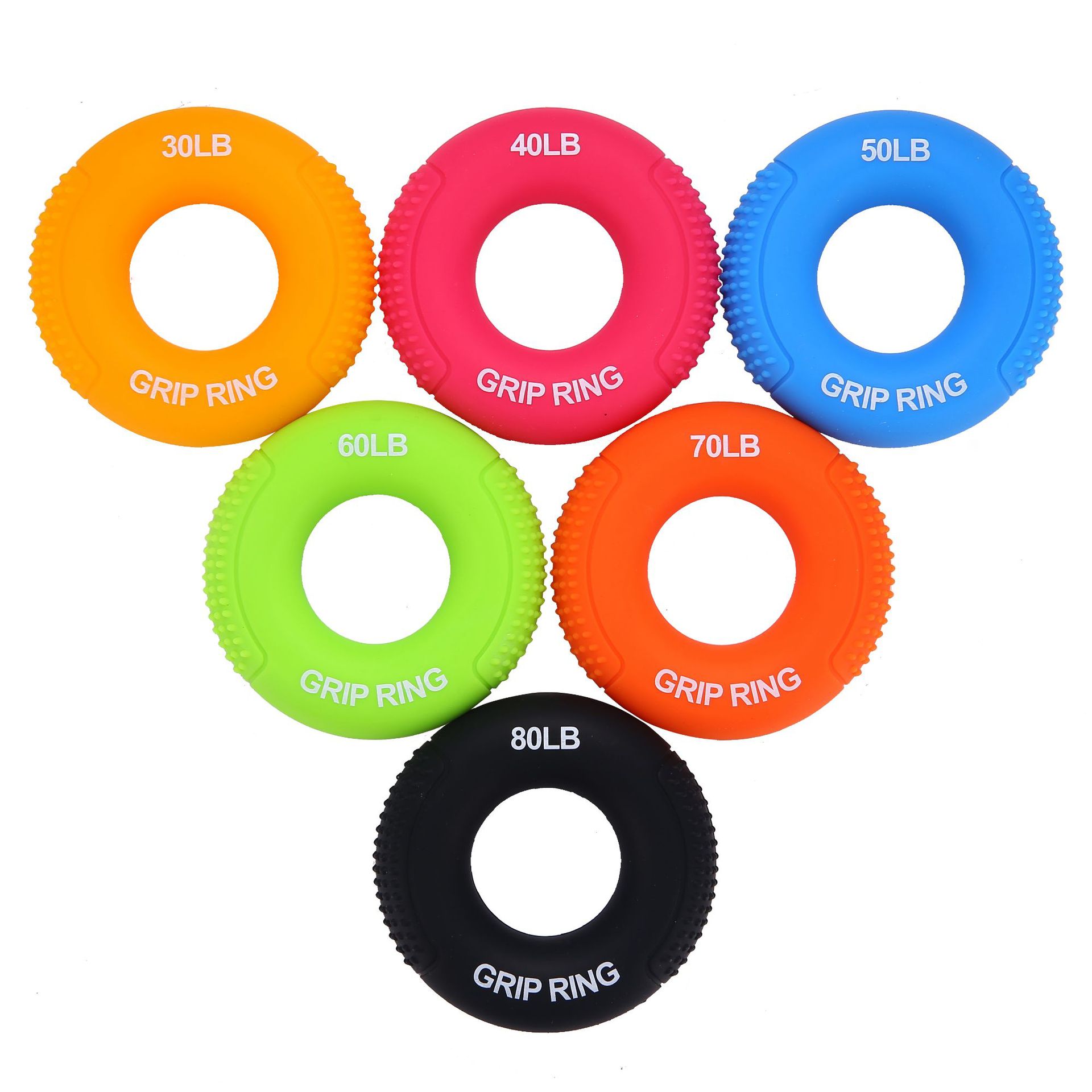 Picture of SOURCE Factory silicone grip ring with massage bump printable logo in stock grip training supplies wholesale