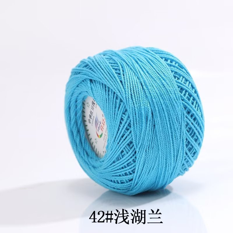 Picture of Red bean No. 3 lace cotton thread manufacturers wholesale and retail spring and summer hand-woven wool lace cotton diy