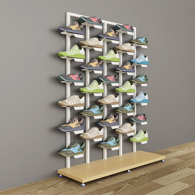 Picture of Five-Pole Medium Size Rack Shoes Rack Clothing Store Display Rack Nakajima Clothing Display Rack Shoes Store Shoes Display Rack Shoes