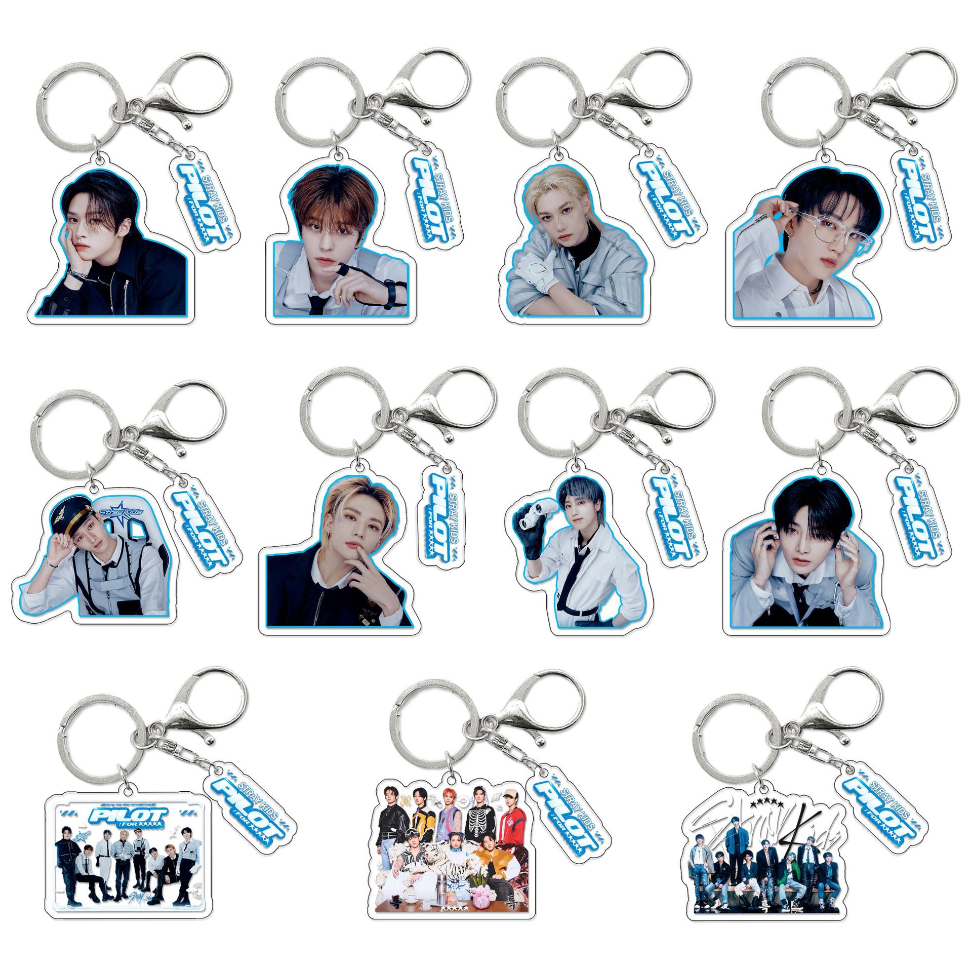 Picture of Stray Kids New Album (5-STAR) keychain Li Longfu peripheral acrylic pendant 2-piece set
