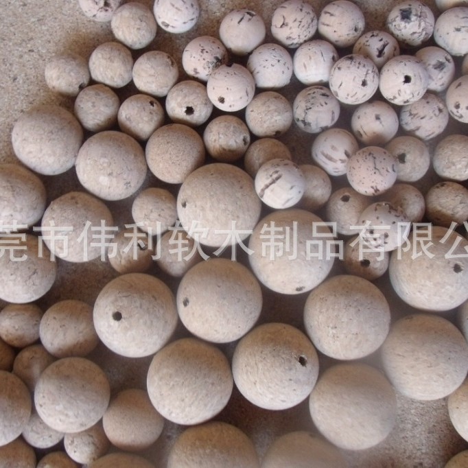 Cork ball 8MM to 150MM perforated laser LOGO printing LOGO hot stamping LOGO ball plug