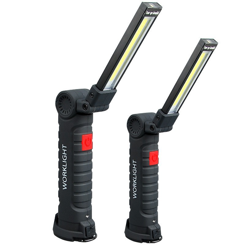 COB charging strip work light portable dimmable LED inspection light bottom with magnet emergency lighting lamp