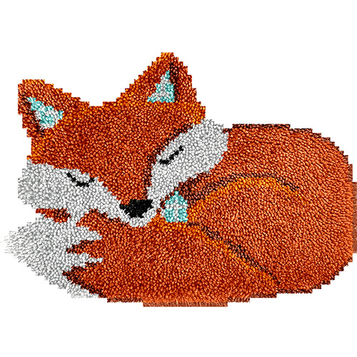 Picture of Pre-Sale Cross-Border Supply Handmade DIY Carpet Fox, Raccoon Segment Embroidery (Package) English Version