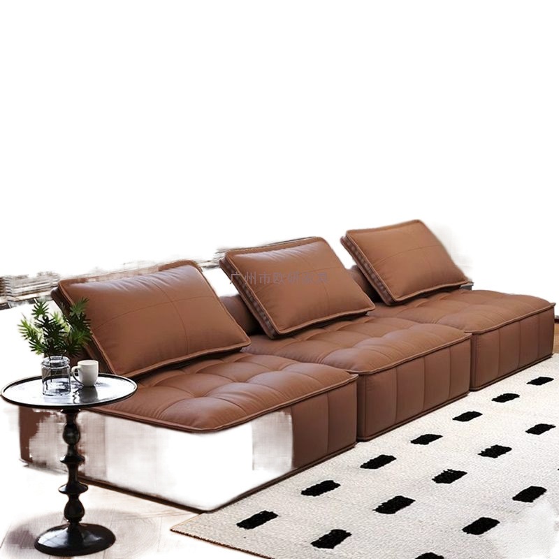 Picture of Light luxury disposable technology cloth tofu block lazy sofa small apartment square living room lounge chair bedroom module flooring