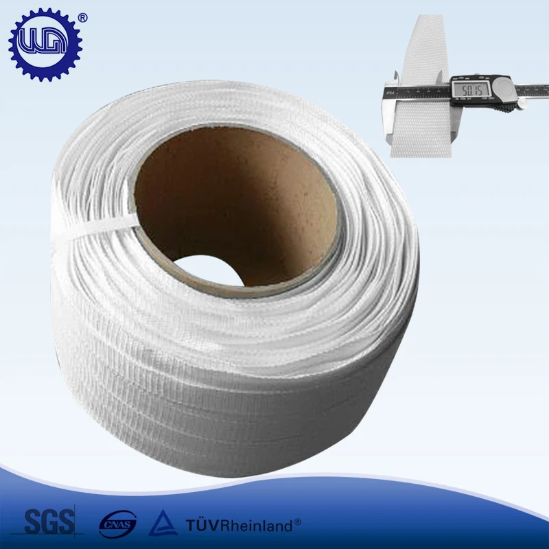 50mm wide polyester woven packing belt binding sling 2.5 T trolley belt wide strap sling