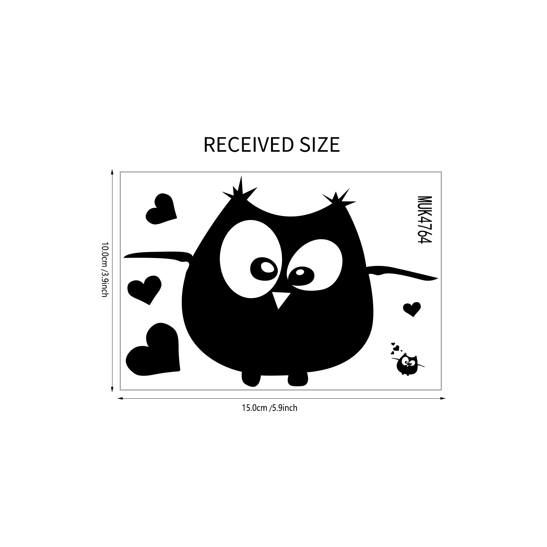 Picture of Cute Owl Switch Sticker Home Decorative Wall Sticker Living Room Bedroom Study Cross Border Removable MUK4764