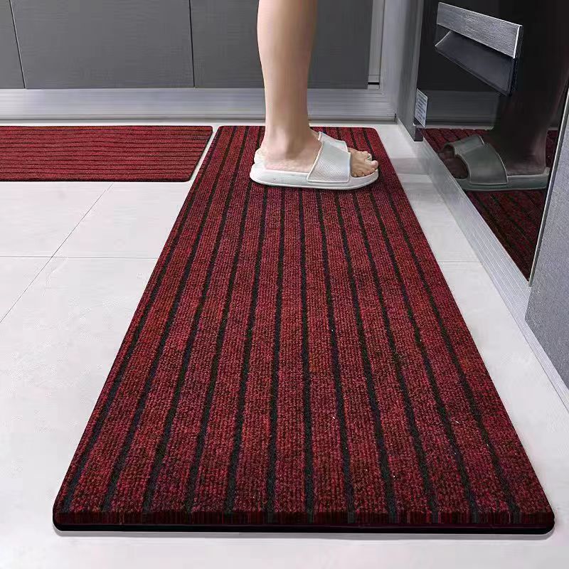 Picture of Seven striped carpet household kitchen bathroom commercial large-area door mat hotel corridor stair mat non-slip