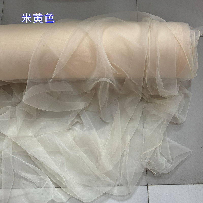 Picture of Cross-Border Tulle Wedding Chair Back Decoration Swiss Tulle Wedding Decoration Bamboo Chair White Tulle Ceiling Mesh Decoration Props