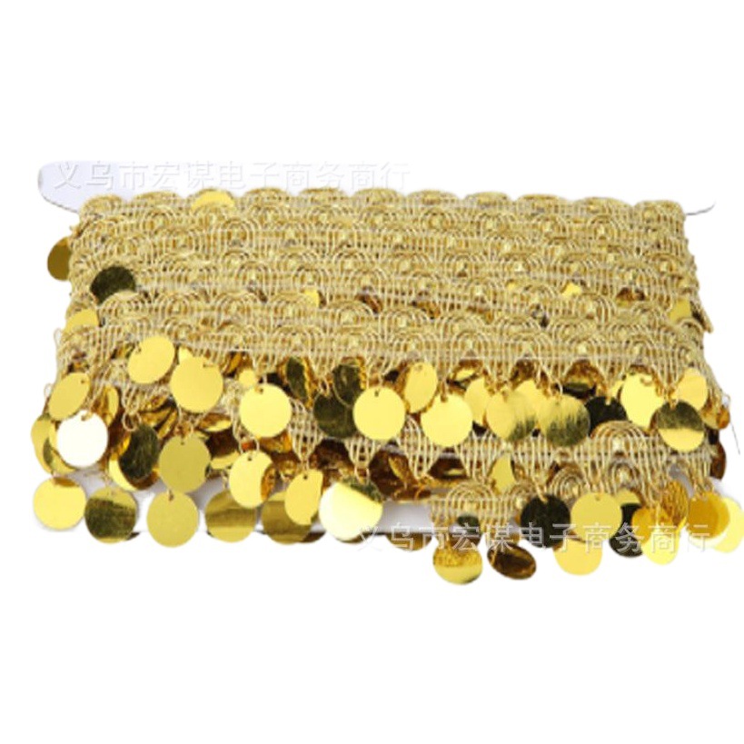 Round Sequin Waist Chain Belly Dance Performance Costume Dance Clothing Bra Headband Waist Scarf Ethnic Clothing Tassel Accessories