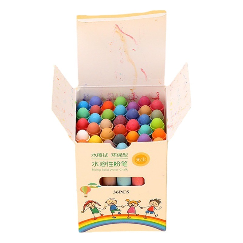 White Chalk Blackboard Newspaper Home Full Set of Large Environmentally Friendly Wall Stickers Colorful Erasable Water-Based 36 Colorful Water-Soluble Chalk