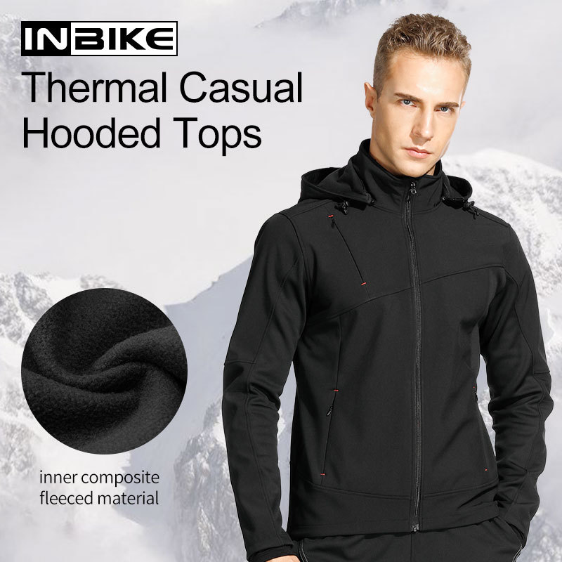 INBIKE Winter Cycling Jacket Windshield Warm Cold-proof Cycling Clothing Long-sleeved Top Men's Outdoor Bicycle Equipment