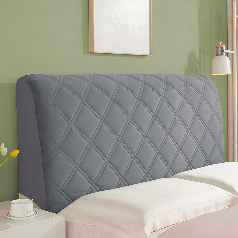 Picture of Quilted and Thickeneded High-End Bedside Cover with Wooden Bed Backrest, Soft Bag, All-Inclusive, Universal Four-Season Dust Cover