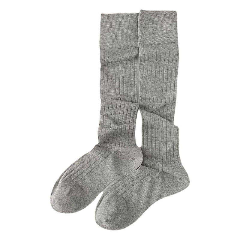 New minimalist socks spring and summer breathable stockings cotton socks mid-length socks knee socks ins tide socks wholesale calf socks