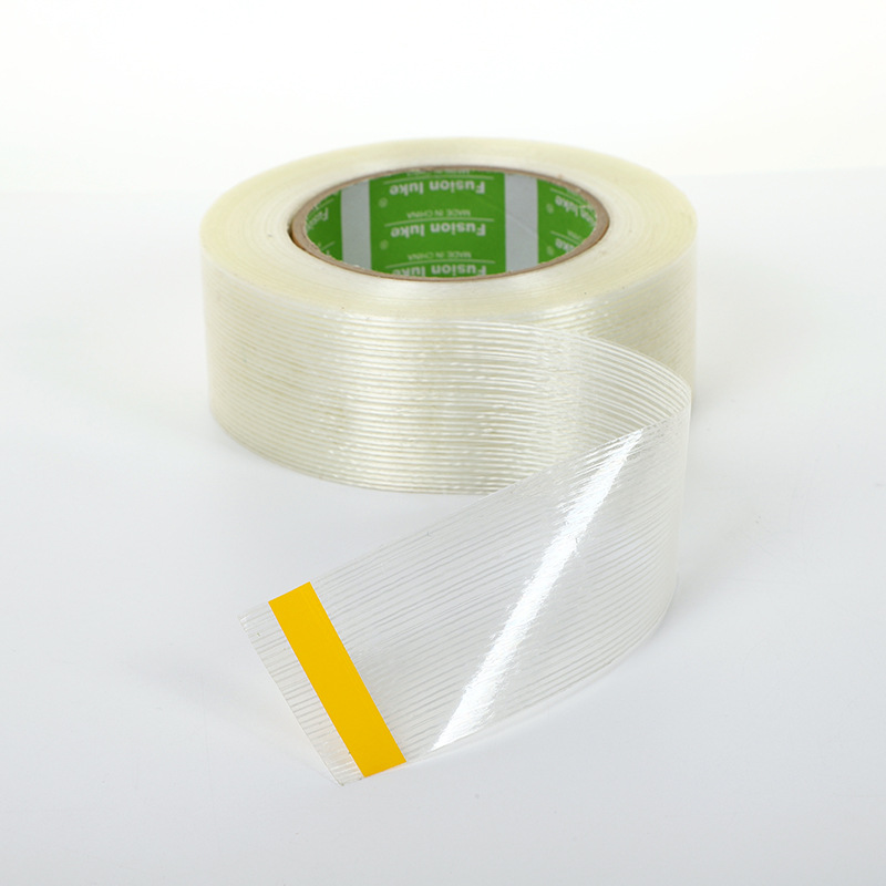 [Manufacturer] vertical stripe self-adhesive packing tape 50 meters a note fiber glass fiber tape