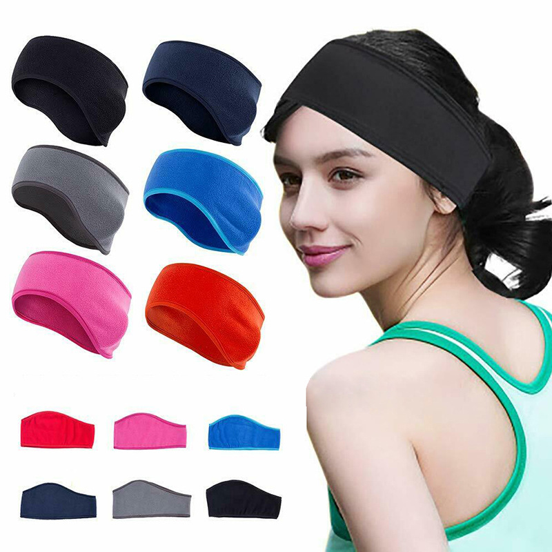 Outdoor cross-border winter unisex ear protection belt polar fleece hair band earmuffs ear warmer headdress sports headband