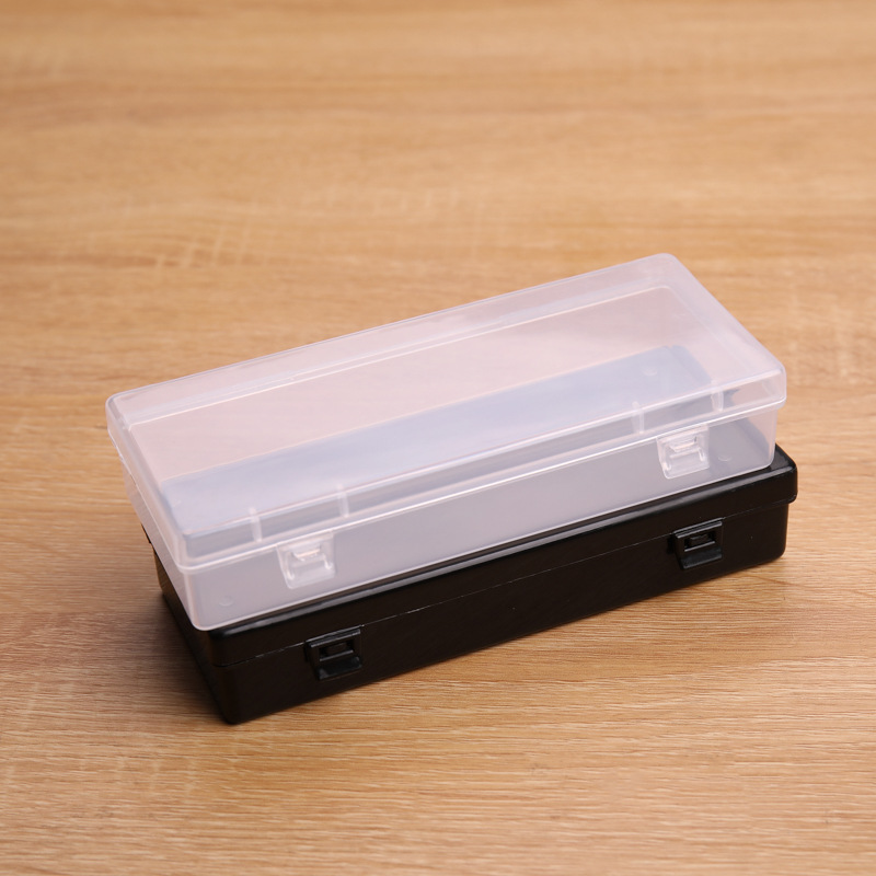 D602PP transparent plastic empty box with lid electronic components tool storage box rectangular stationery finishing box