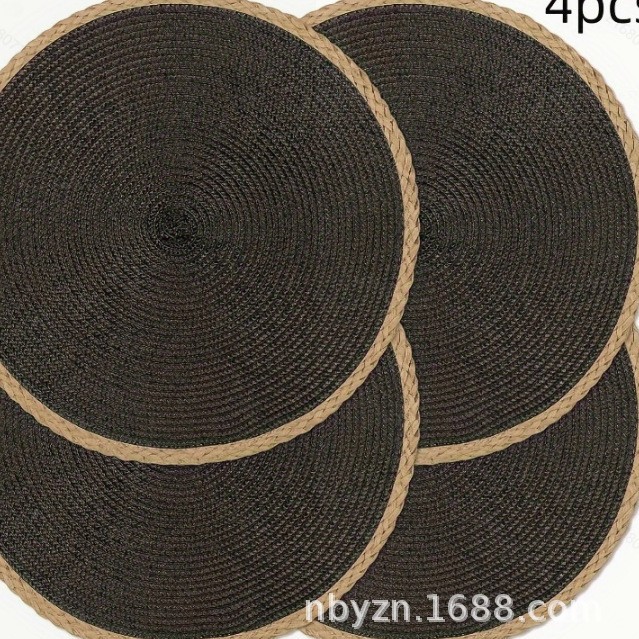 Picture of PP insulation table mat hotel western restaurant European simple natural outdoor festival activities can be wholesale mixed batch