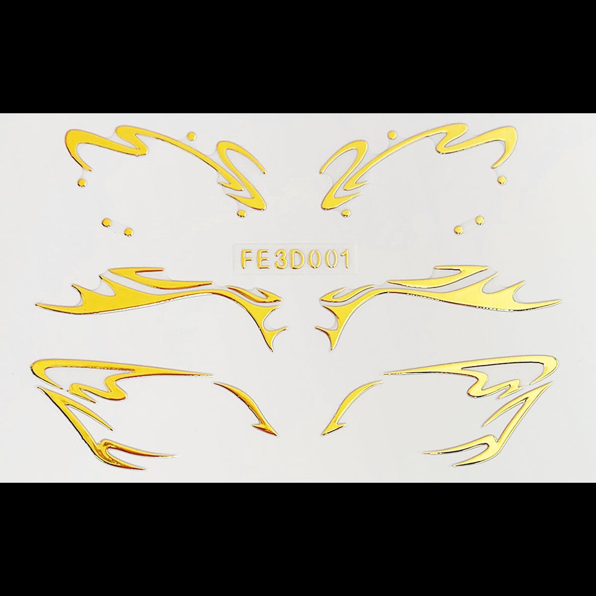 Picture of European and American laser eyeliner stickers 3D relief butterfly eye makeup makeup stickers stage performance tattoo stickers