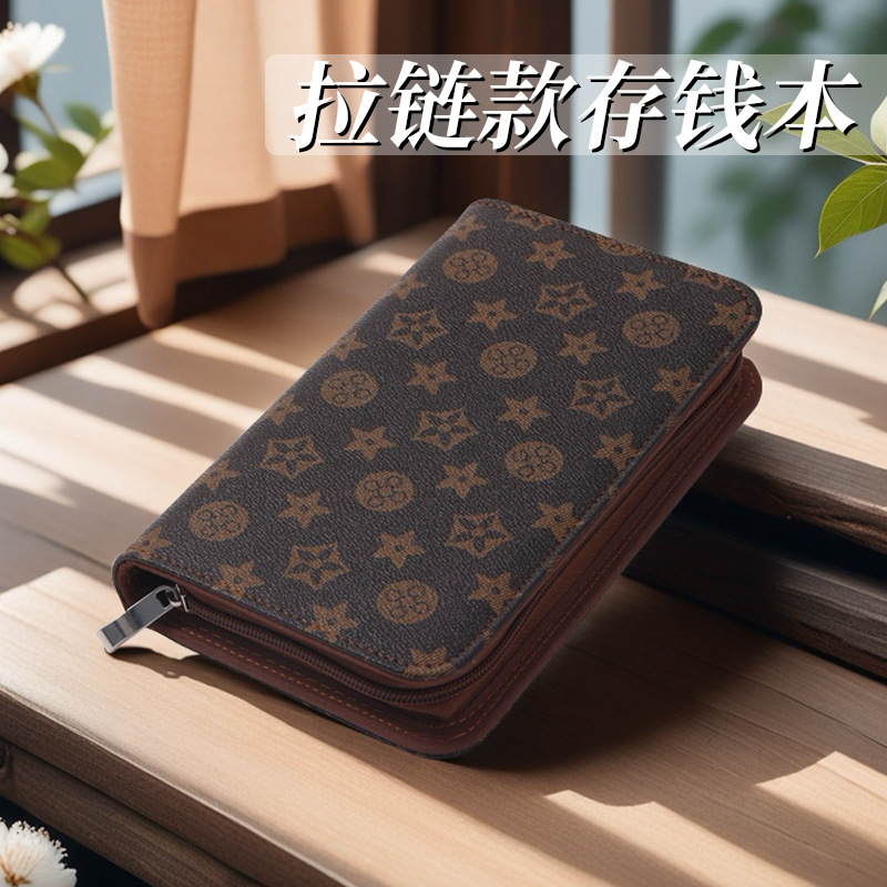 Zippered Cash Storage Book for Money, 2024, Expandable Capacity, Banknote Storage Book, Financial Management Zippered Money Book