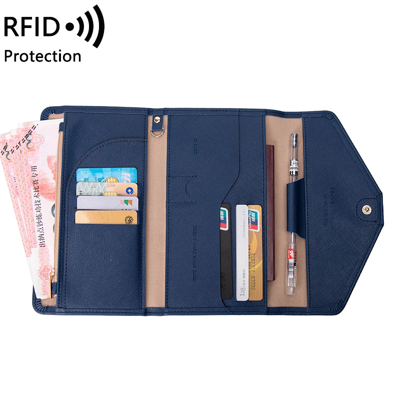 Picture of Cross-Border Passport Bag for Women 2023 New Rfid Multi-Functional Ticket Document Bag for Men and Women Overseas Travel Passport Holder