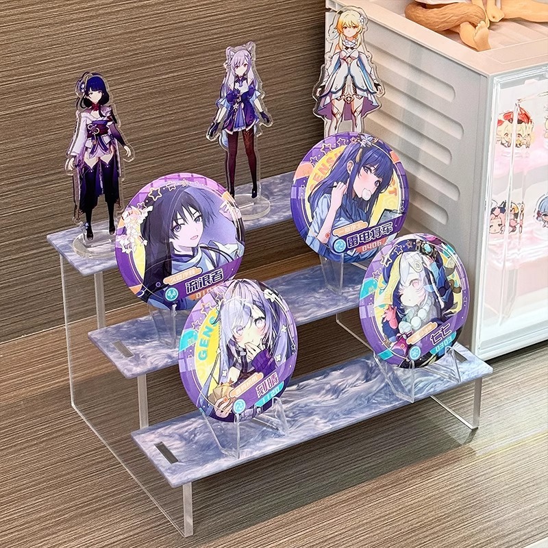 Yum Storage Box Acrylic Stepped Valley Eating Star Pieces Stand Flannery Grain Display Stand