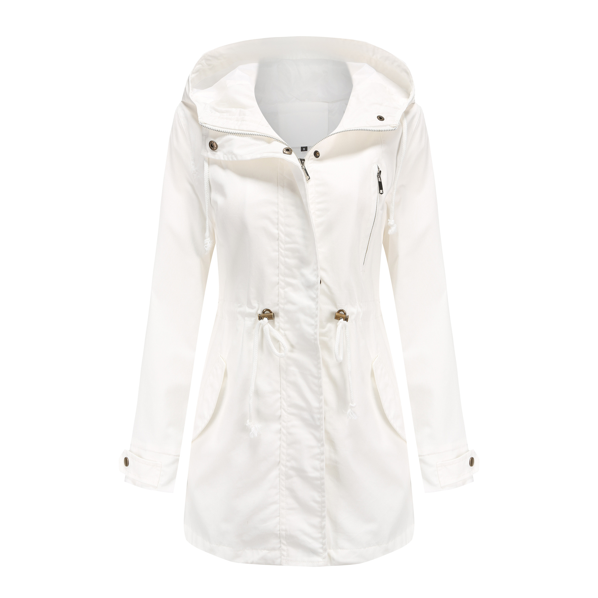 Picture of 2022 New Cotton Hooded Coat Women's Spring and Autumn Coat European and American Large Size Loose Solid Color Cross-border Women's Clothing