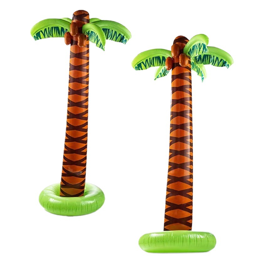 Factory cross-border spot inflatable coconut tree European and American party props coconut tree potted party inflatable coconut tree
