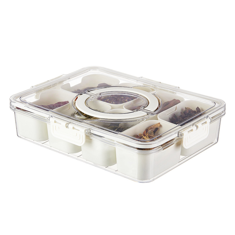 Picture of Cross-border Food Grade Sealed Fruit Salad Preservation Box Bento Box Eight-compartment Storage Box Portable Refrigerator Storage Box