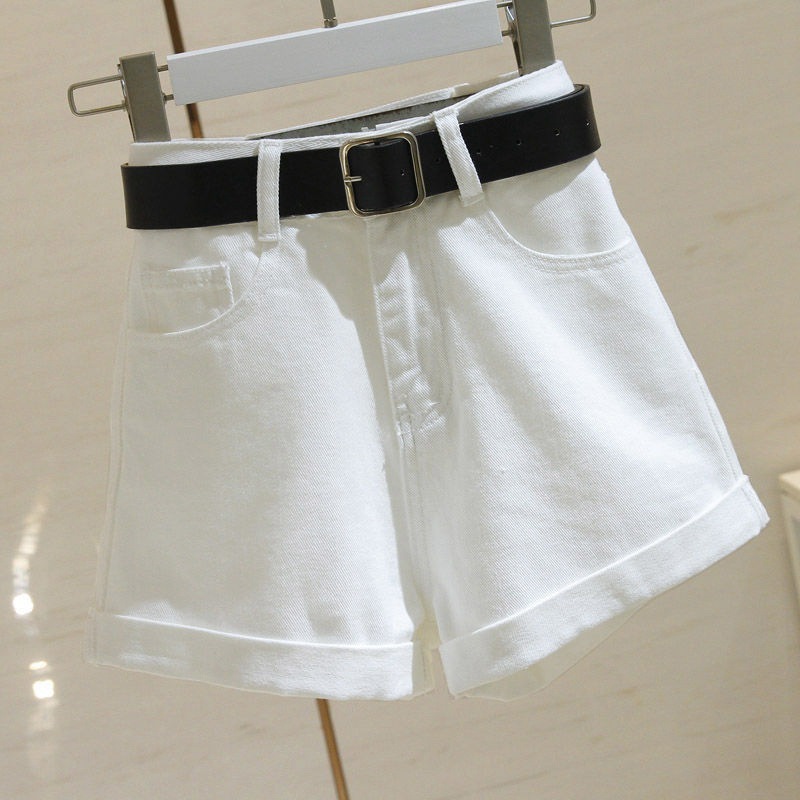 Picture of Women's Denim shorts summer new 2020 fashion versatile slimming Korean style wide leg curling A- line hot pants ins fashion