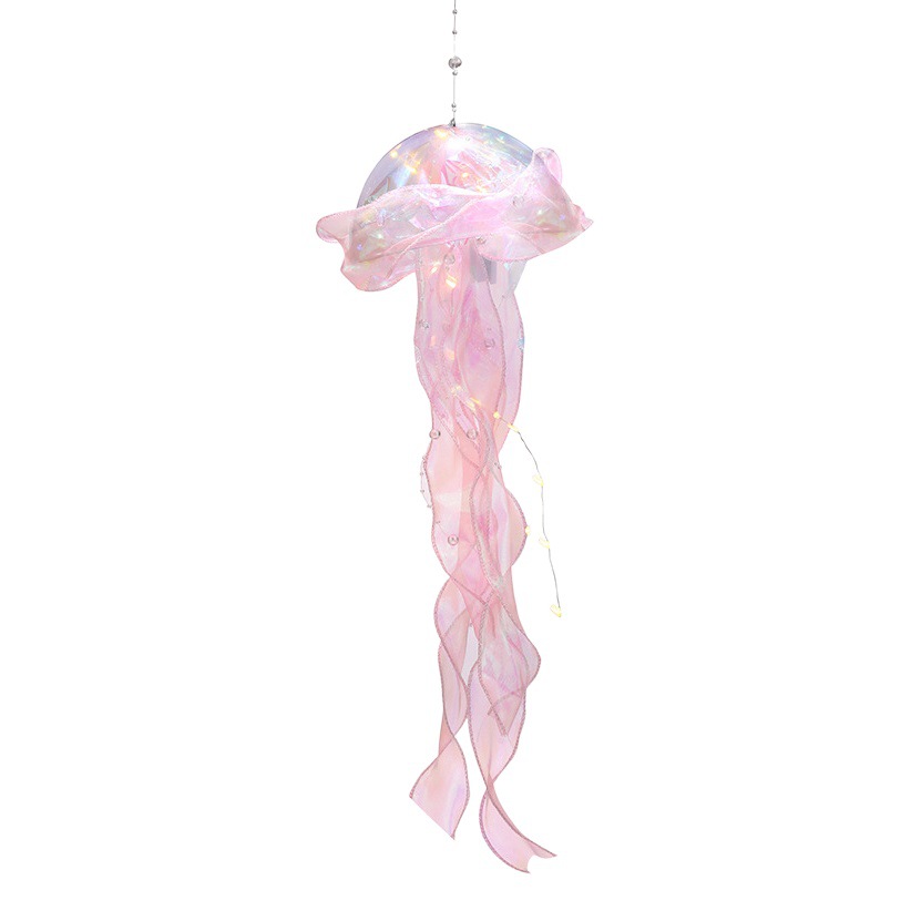 Picture of Little Red Riding Book with Finished Luminous Jellyfish Lantern diy Push Night Market Portable Mid-Autumn Lantern Girl's Room Hanging