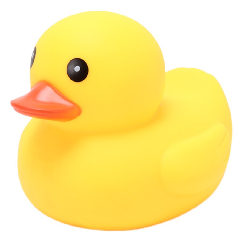 Baby Bathing and Water Toys, Kidsren's Soft Rubber Pinch and Screaming Little Yellow Duck, Baby Swimming Big Yellow Duck Cross-Border