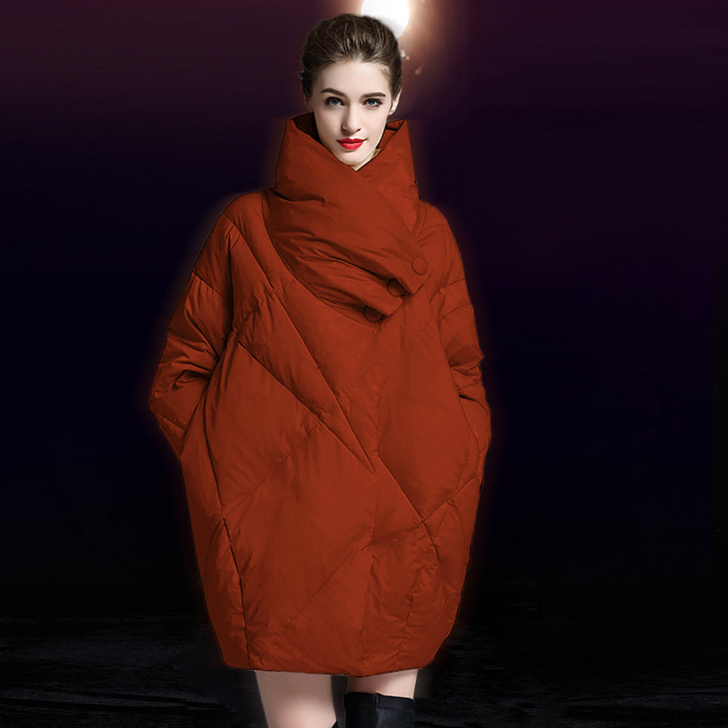 Picture of European Station Large Size Loose Thickened down Jacket Women's Short White Duck down Mid-Length 2025 New Fashion down Jacket