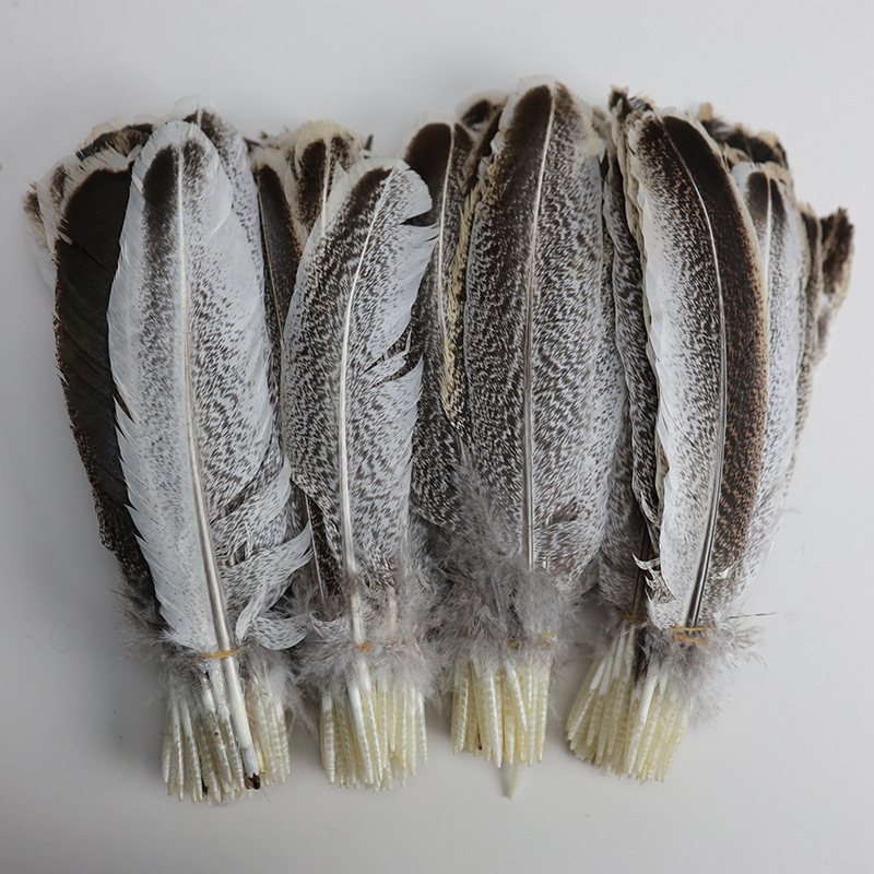 Wholesale turkey feather pockmarked nest feather pheasant feather diy handmade jewelry clothing accessories crafts decorative accessories