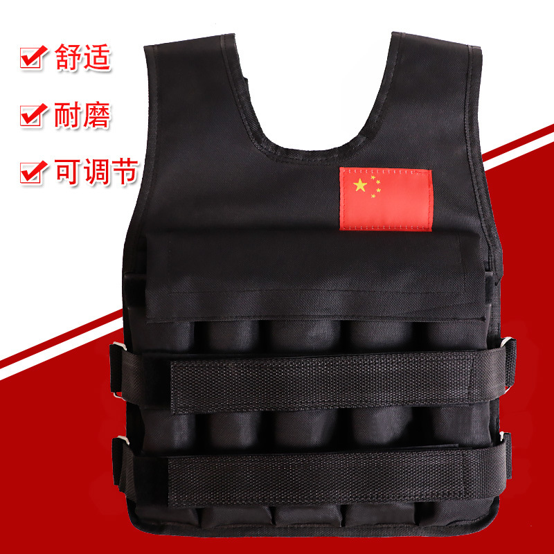 Cross-border Adjustable Fitness Vest Sandsuit Running Breathable Weight-bearing Sandbag School Training Weight-bearing Vest Wholesale