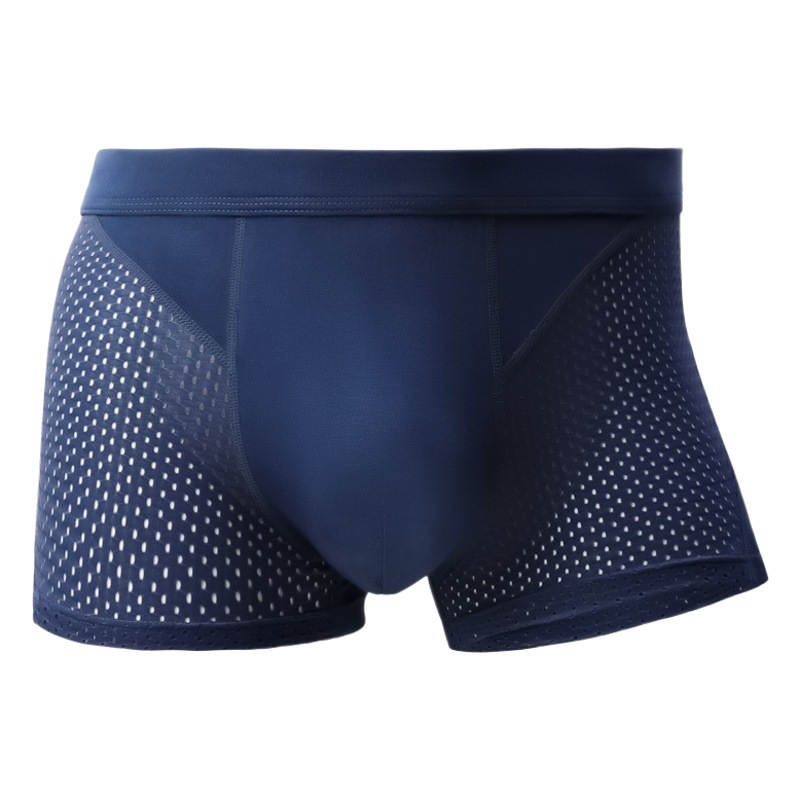 Ao Element Ice Silk Men's Boxer Briefs Men's Summer Thin Mesh Breathable Boxer Shorts for Boys