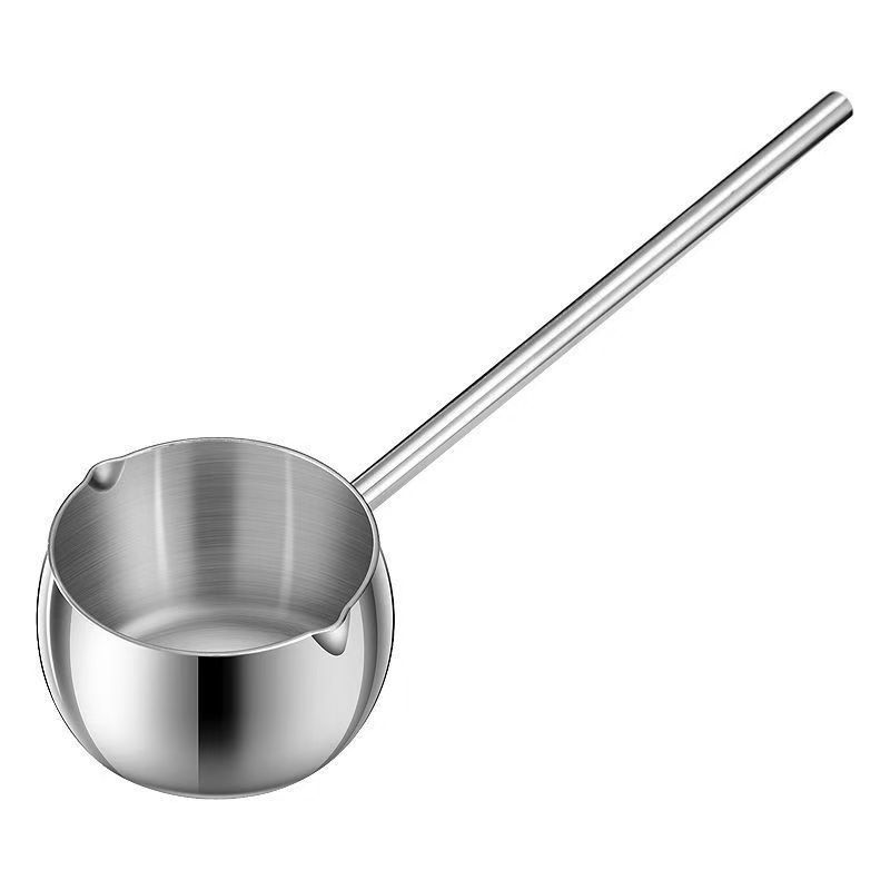 Picture of 316 composite steel oil pouring small pot mini oil pouring long handle oil pan special small spoon oil pouring pan