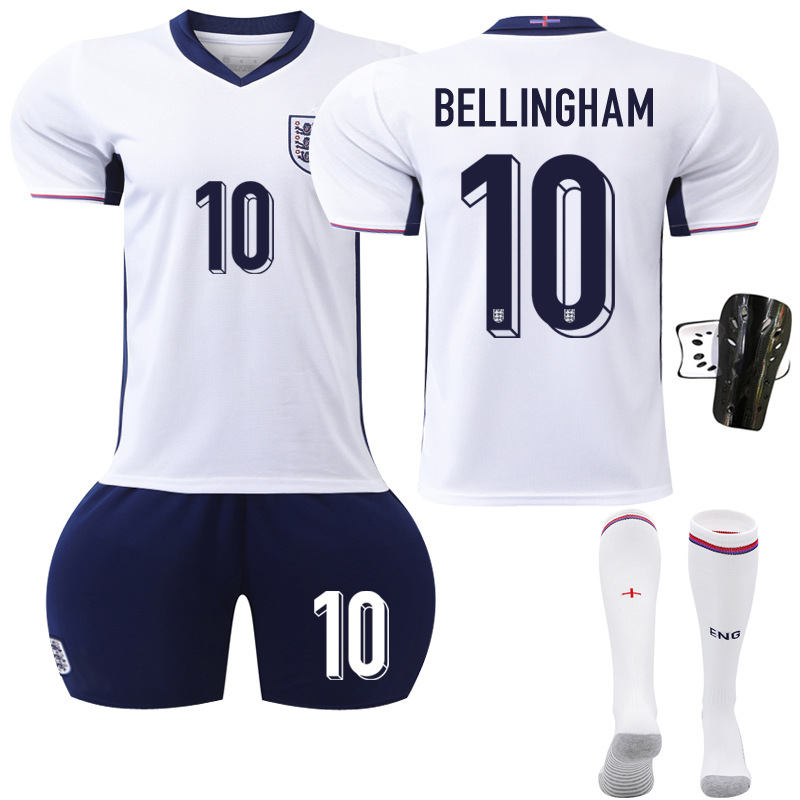 Picture of Euro 2024 New Football Jersey suit England Home Jersey Number 9 Kane 11 Foden 10 Bellingham