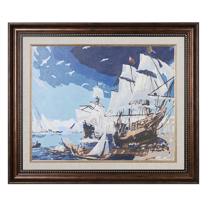 European Retro Decorative Edge Wall Hanging Frame European Digital Oil Painting Frame Mounted Large Frame Outer Frame Any Size Photo Frame